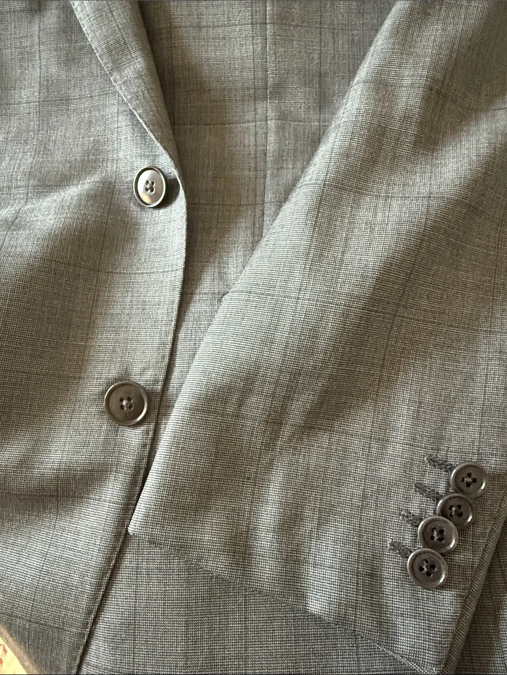 Ermenegildo Zegna Men's Multiseason Suit Jakcet and Pants in Gray print 36R